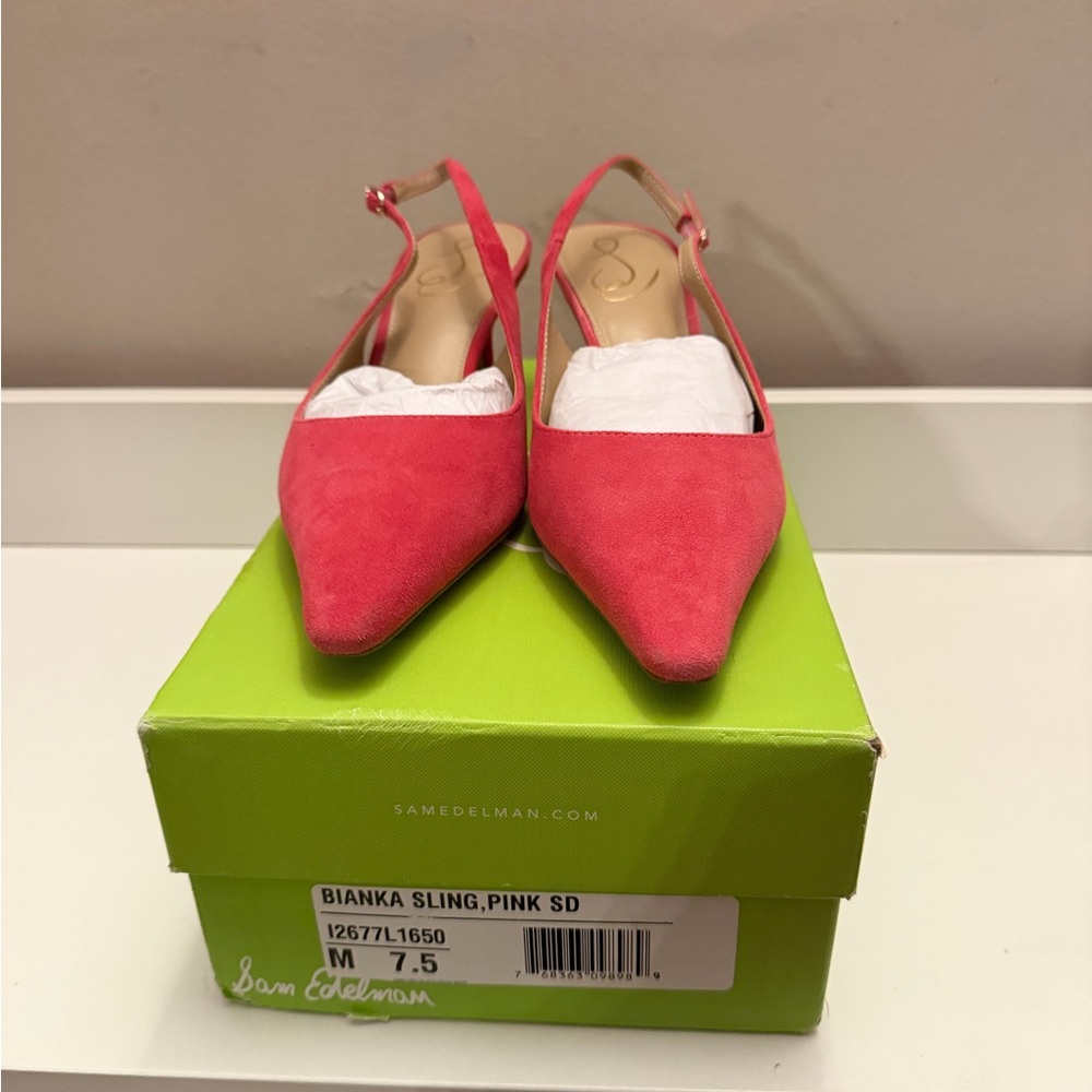 Sam Edelman Women's Pink Slingback Shoes 7.5